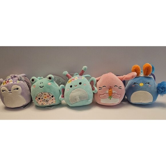 Lot of 5 Mini Squishmallows‎ 3.5" Easter Clip-Ons - Picture 1 of 2